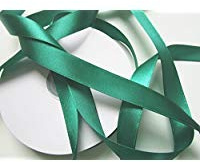 CaPiSo 25m Satinband 10mm Beidseitig Glänzend Geschenkband Dekoband Schleifenband Dekoration Hochzeit (Dunkelgrün, 25m)