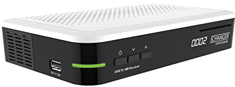 Schwaiger dtr7 TS7900HD DVB-T2 HD Receiver (Free to Air, HEVC/PAYTV, uscita HDMI, SCART, Digital ton, RJ45) Nero