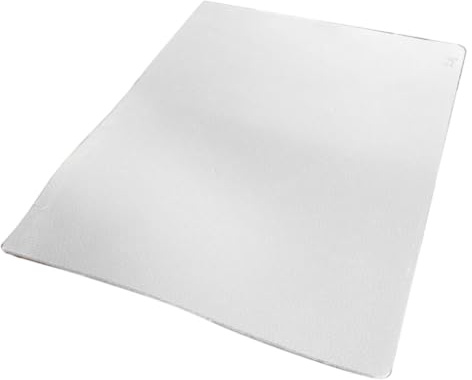 silwy® Metall-Matte White im Leder-Look zum Verstauen von Magnetgeschirr, 40 x 27 cm, zuschneidbar, perfekt für Caravaning und Boating