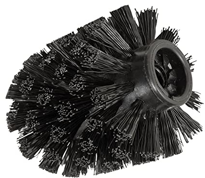 Wenko Cepillo de Reserva Negro con Adaptador - con Adaptador, plástico, 7.5 x 9.3 x 7.5 cm, Negro