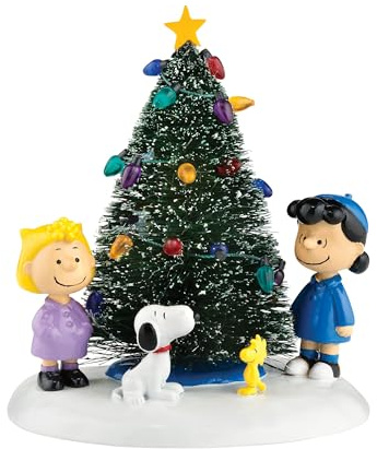 Department 56 Peanuts Village O' Christmas Tree Accessory Figurine