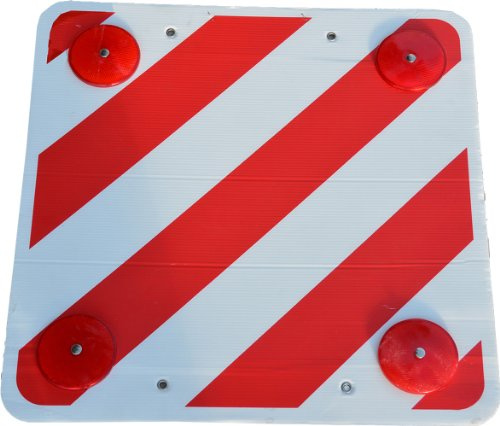Mottez A160V Warnschild, Weiss und rot
