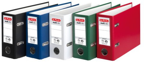 Herlitz 5276001 Ordner maX.file protect A5 quer, FSC Mixed (Farben sortiert)
