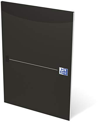 Oxford Briefblock A4 liniert, 50 Blatt, schwarz, 10 Stück