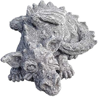 Steinfigur Drache Sweety, Frostfest bis -30°C, massiver Steinguss