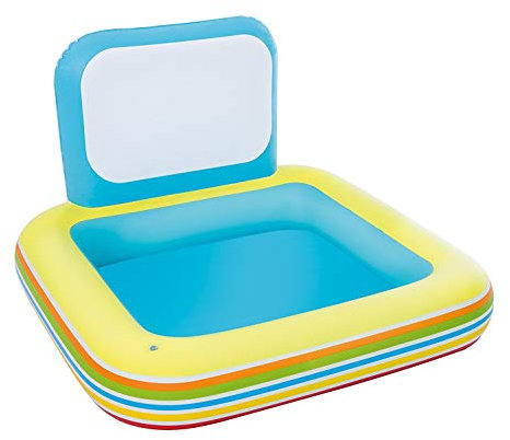 Bestway 52212 - Play Center Piscina Scuola 132 x 132 x 81 cm , con Spruzzo e Pastelli