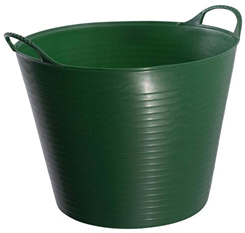 Red Gorilla Medium Flexible Plastic Tub, Toy Storage, Laundry, Gardening & More, 26 Liter/6.8 Gallon, Green