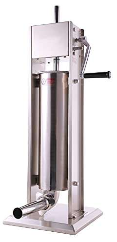 Hakka 15 Lb/7 L Sausage Stuffer 2 Speed Stainless Steel Vertical Sausage Maker
