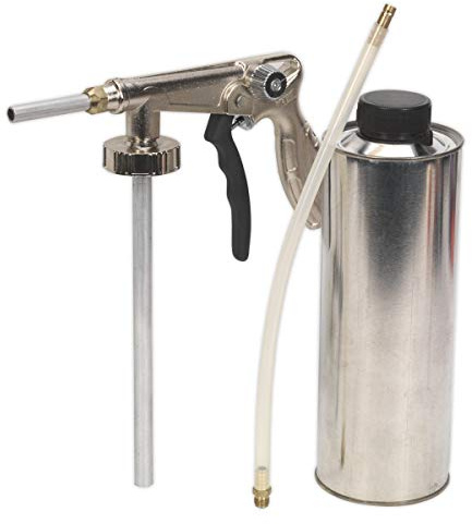 Sealey SG16 Air Operated Deluxe Model Underbody Coating Spray Set, 1/4, Silver