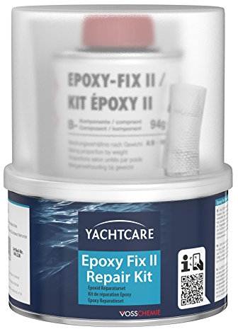 Yachtcare Epoxidharz Reparaturset 250g - Universell einsetzbares GFK Reparaturset für Boot & Caravan