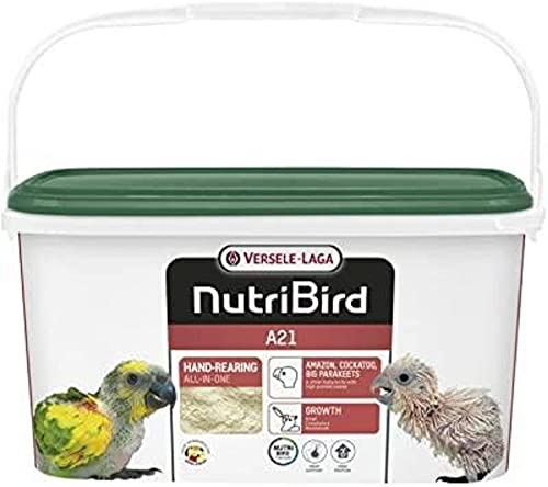 VERSELE-LAGA - NutriBird A21 - Alimento para crías de pájaros criadas a Mano - Amazonas, cacatúas, cotorras - Rico en proteínas - 3kg