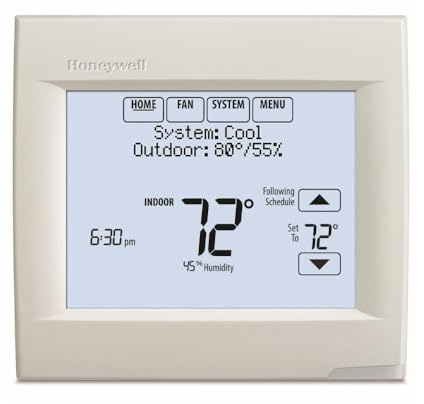 Honeywell th8110r1008 Vision Pro 8000 pantalla táctil sola etapa termostato con tecnología de red link