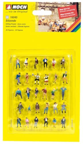 Noch H0 16045 Figuren-Set Sitzende (Mega-Spar-Set)
