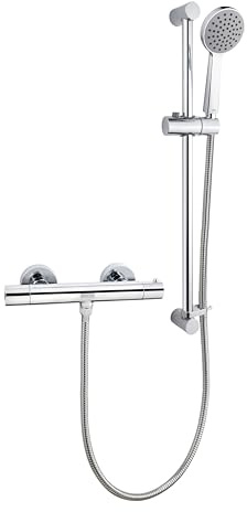 Bristan ZI SHXSMCTFF C Zing Cool Touch Bar Shower with Single Mode Kit & Fast Fit Connections, Silver
