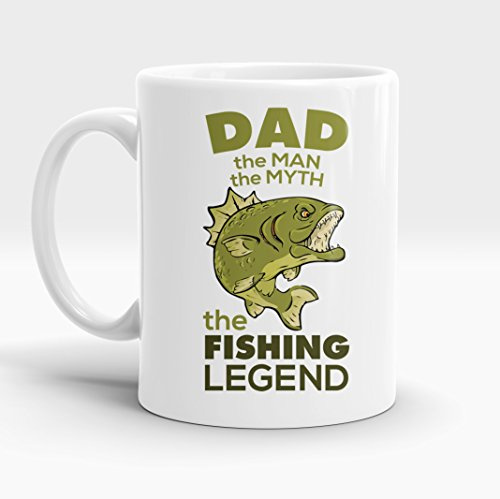 6TN Dad, The Man, The Myth, The Fishing Legend Novelty Mug