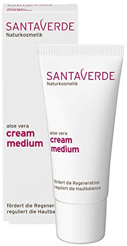 Santaverde Cream Medium 30ml | Ausgleichende Feuchtigkeitscreme mit Aloe Vera & Avocadoöl | Harmonisiert normale bis Mischhaut