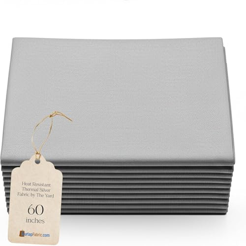 Therma-Flec Heat Resistant Cloth Silver Fabric by The Yard