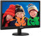 Philips 193V5LSB2 Monitor 18.5 LED, 5 ms, VGA, 1366 x 768 a 60 Hz, Attacco VESA, Nero