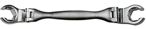 SW-Stahl 01488L-3 Bremsleitungsschlüssel 12x13 mm - Offener Ringschlüssel | Präziser Doppelringschlüssel aus Chrom-Vanadium für Bremsleitungen - Robustes KFZ-Werkzeug für Profis und Hobby