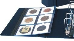 5 x SAFE Nr. 7857 Münzhüllen - Ergänzungsblätter Coin Compact - für Münzrähmchen KLEIN 50x50 mm je Blatt PLatz für 12 Rähmchen / Coinholder - EXTRA starke Folie und verstärkte Lochung - für SAFE Münzalbum 7870 & 7890 & 7385 & Artline