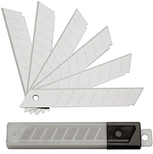 SBS Abbrechklingen | 100 Stück | 18mm breit | 0,4mm stark | Cutterklingen