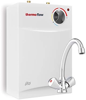 Boiler Warmwasserspeicher 5 L Untertisch Niederdruck 2kW + Armatur Thermoflow