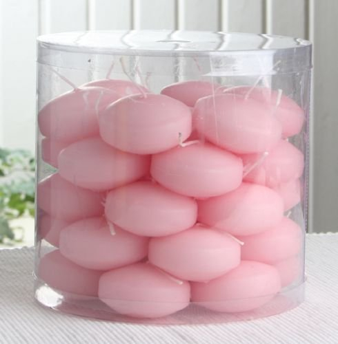 CandleCorner 34er Dose Schwimmkerzen mit Langer Brenndauer, Rosa