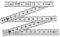 Connex COXT700305 Mètre pliant en fibre de verre 1 m Blanc