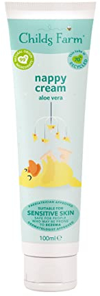 Childs Farm | Baby Nappy Cream 100ml | Aloe Vera | Suitable Newborns With Dry, Sensitive & Eczema-prone Skin