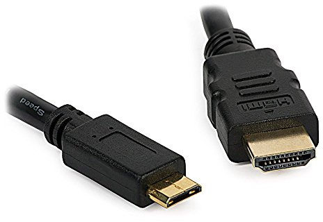 DragonTrading Câble mini HDMI vers HDMI pour connecter un appareil photo Canon EOS 6D à une TV, un téléviseur HD, LCD, plasma, moniteur avec port HDMI 1,8 m