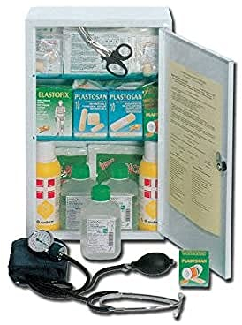 Gima 34199 Kit Pronto Soccorso All. 1, Valigetta Metallo