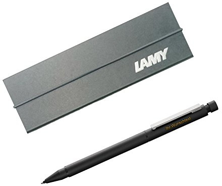 Lamy Mehrsystemschreibgeräte cp 1 twin pen, Modell 656, black (matt schwarz), inkl. Laser-Gravur