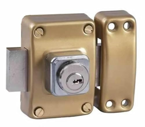 Bricard 1957 Verrou Alpha 2 entrées Cylindre 45 mm ø 22 mm Doré
