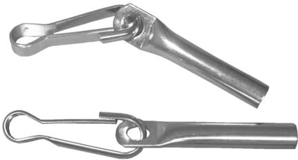 Miederhoff 16 x Seilendverschluss mit Simplexhaken verzinkt für 8mm Seil