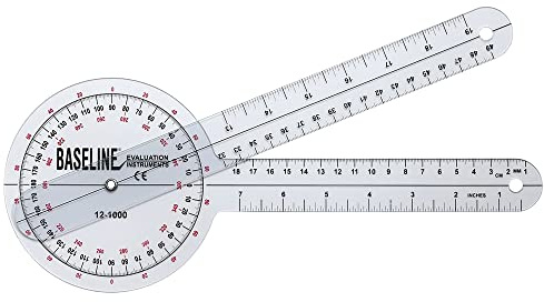 Baseline® Goniometer, HiRes™, plast 360°-ISOM-goniometer, längd 31,75 cm