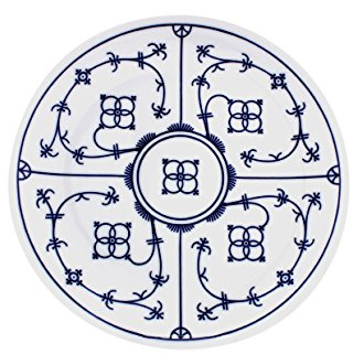 ESCHENBACH 65279204302177 Tallin Teller flach Coup 17 cm Porzellan, Indigoblau