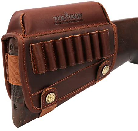 TOURBON Jagd Gun Buttstock Wangenauflage Pad Gewehrmunition Halter (Für Rechte Hand)