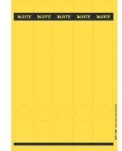 Leitz PC-beschriftbare Rckenschilder selbstklebend, Papier, lang, schmal, 125 Stck, gelb