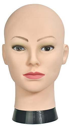 Mannequin-Kopf, weiblich, ohne Haare, professioneller Übungskopf für Perückenherstellung und zum Ausstellen von Perücken…