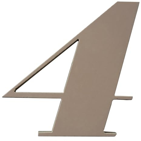 GUIZZO Creart, Numero Civico Esterno in Ceramica Artigianale, Numeri Civici Esterni Ideali come Targa Personalizzata Made in Italy, Targhetta Personalizzata Porta Ingresso, Uso Esterno, Rosa 10H cm