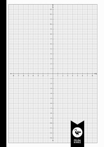 Millimeterpapier mit XY Koordinaten: Buch | Heft | Notizbuch | 110 Seiten - 55 Blatt Millimeterpapier | Grau | Mit XY Koordinatensystem | DIN A4