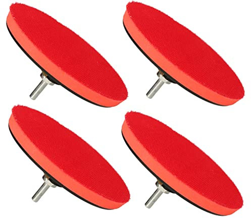 KOTARBAU® Lot de 4 disques abrasifs avec velcro (50 mm pour meuleuse d'angle M14 avec boulons