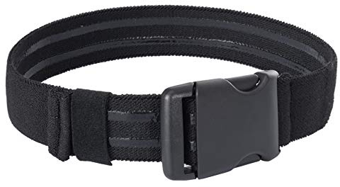 IDOGEAR Cinghia da gamba tattica Cintura da coscia per fondina Coltello Cinghia da coscia all'aperto EDC Gancio da gamba con fibbia a sgancio rapido Unisex Nylon elastico (Black)