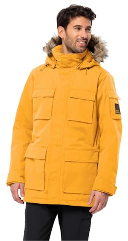 Jack Wolfskin Herren Glacier Canyon Parka, Mustard, L EU