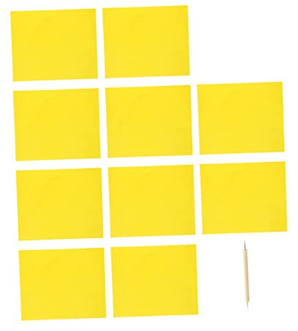 NUOBESTY 2 Sets Sticktransfers Zum Malen Kohlepapier Mit Transparentpapier Prägekopierpapier Zum Nähen Basteln 10 Stück * 2