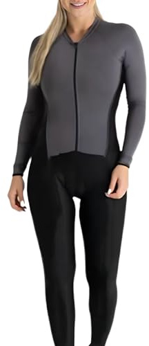 Combinaison de triathlon pour femme - Combinaison à manches longues avec maillot de vélo assorti pour vélo, course à pied, natation, 6, Medium