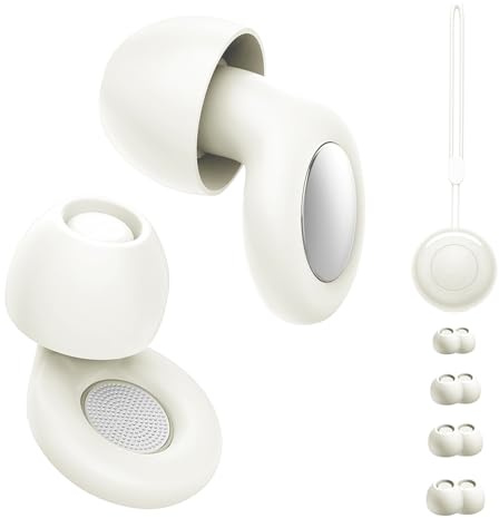ZAHRVIA Tappi anti-rumore per dormire in silicone, ultra morbidi, riutilizzabili, scatola di immagazzinaggio, 30 dB, concerti, viaggi, XS/S/M/L