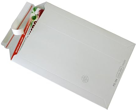 Versandtaschen Vollpappe weiß Karton DIN A3-455x320mm bis 50mm Füllhöhe (PS.105) (10)
