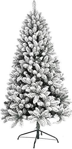 Weihnachtsbaum voller Weihnachtsbaum, geschmückter Kiefernbaum, Massive Metallbeine, natürlich, Alpin, für Innen- und künstlicher Weihnachtsbaum, beflockte, schneebedeckte, geschmückte Bäume im
