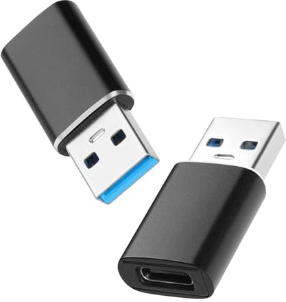 OFFCUP Adaptador USB a USB C, 2 Pack 10Gbps USB C Hembra a USB Macho Convertidor Cable Cargador Compatible con iPhone 16 15 14 13 Pro MAX CarPlay MacBook iPad Pro Galaxy S23 S24 Ultra